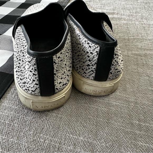 Vince Blair Slip On Shoe in Black and White Knit - Picture 6 of 8